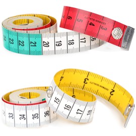 Pack of 2 Body Tape Measure, Double-Sided Cutter Tape Measure, Roll Tape Sewing, Sewing Tape Measure for Measuring Chest/Waist Circumference, 60 Inches/150 cm