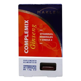 Maklen Complemix Ginseng C/30 Cáps. De 1.3 C/u Maklen