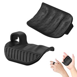 Glowjoy 1 Pair Non-Slip Gym Grips, Gym Grips for Weightlifting, Grip Aids for Weight Training, Ergonomic Rubber Fitness Portable Gloves, Training Gloves for Men and Women