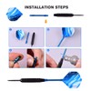 12Pcs Steel Tip Darts Set - 22g Professional Dart Accessories