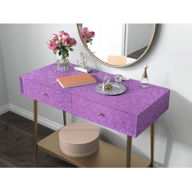 Kitico Glitter Purple Peel and Stick Wallpaper - Self Adhesive Decorative Paper DIY Decoration 17.7"x78.7"
