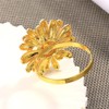 Napkin Rings Set of 6 Daisy Sunflower Metal Napkin Rings