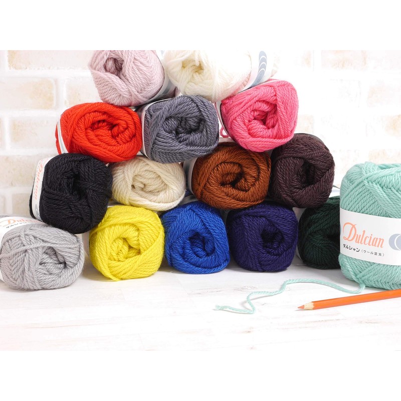 DARUMA 5800 Darshan Wool Thick Yarn, Medium Thick, Col.111, Pink,