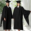 MyGradDay Graduation Master Cap and Gown Master Regalia with Black