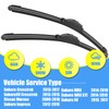 Gavimnal® 26"+16"+12" Silicone Wiper Blades Replacement For Subaru Crosstrek 2013-2017
