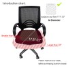 smiry Stretch Chair Seat Covers for Office, Black 1PC Jacquard