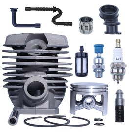 Adefol 48mm Cylinder Piston Kit for STIHL 036 034 MS360 MS340 MS 340 360 Chainsaw Engine Motor Parts #11250201206 with Fuel Oil Filter Line Bearing