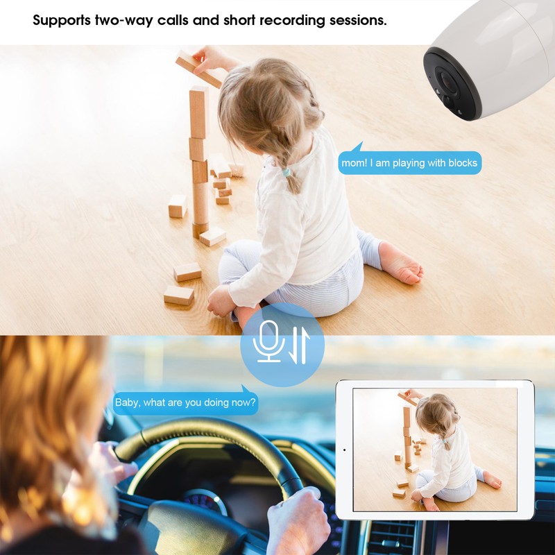 1080P WiFi Security Camera Home CCTV Wireless Night Vision Waterproof
