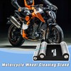 JFG RACING Motorcycle Roller Stand,Wheel Cleaning Roller Stand for Tyre