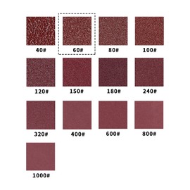 SPEEDWOX 30 Pieces Mouse Detail Sandpaper 6 Holes 60 Grit Velcro Detail Sandpaper for Metal Woodworking Sanding Polishing