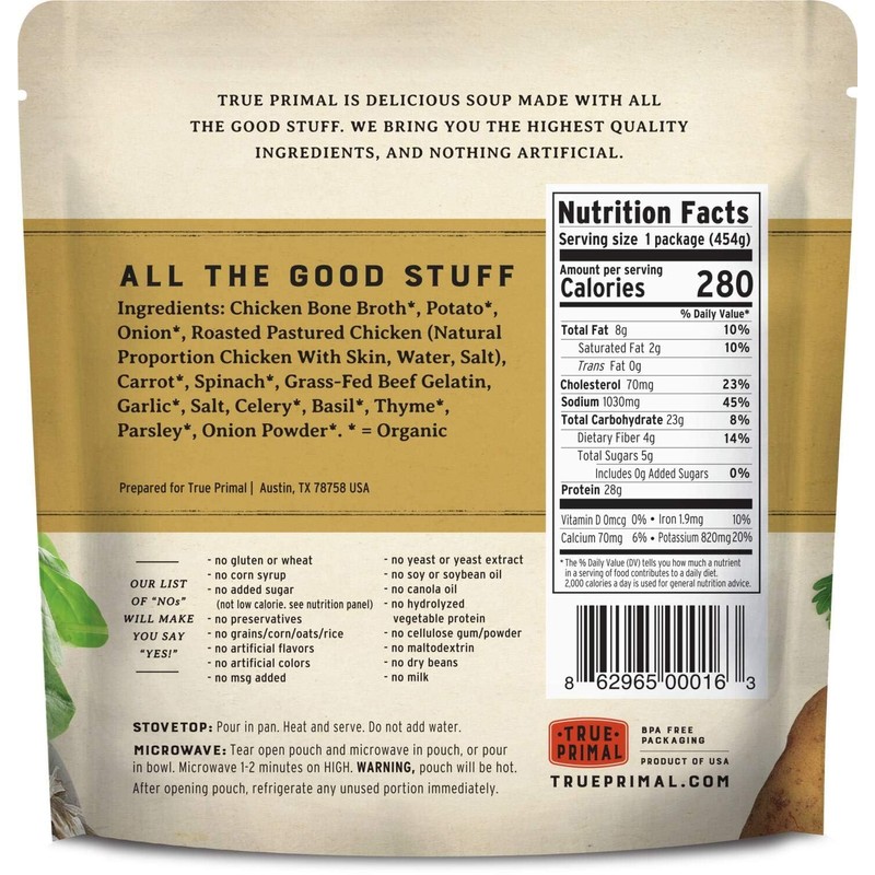True Primal Tuscan-Style Chicken Soup 8-pack, Ready to eat, Gluten