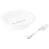Mud Pie Circa Pie Plate with Server, White/Silver, Plate 2.25""