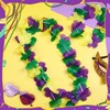 DECYOOL 48Pcs Mardi Gras Leis Bulk Set for Party Favors
