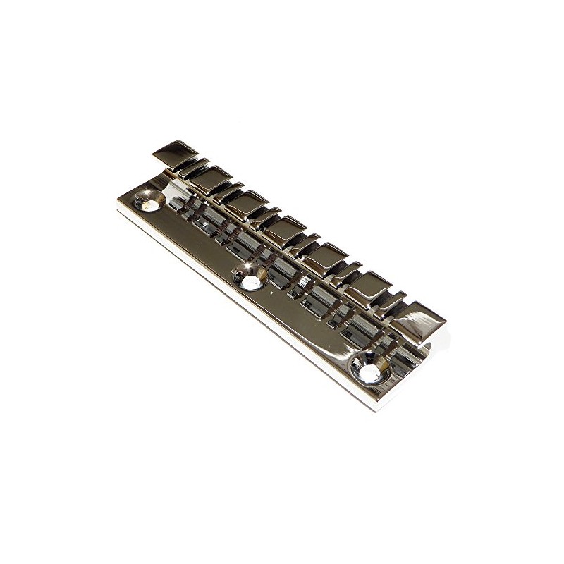 12 String Stopbar Tailpiece for Flat Top Guitar – Chrome/Black/Gold