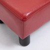 HOMCOM Ottoman Foot Rest, Small Foot Stool with Faux Leather