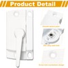Qunclay 20 Pack Cam Action Window Sash Locks and Keeper,