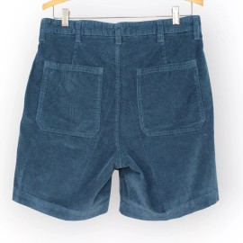 BOAST USA Mens 30 Patch Pocket Corduroy Short Blue NWT 6.5" Inseam