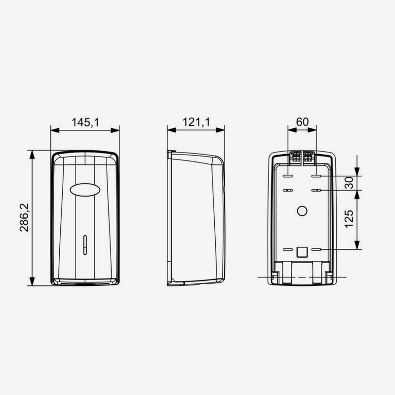 Jofel AH77600 – Zig-Zag Smart Hygienic Dispenser Black