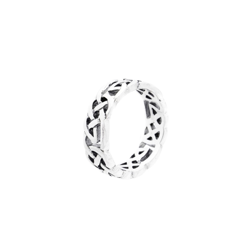 FIONA Celtic Friendship Ring 6mm Celtic Knot Ring 925 Sterling