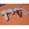 L-Handle HT Shutter Lock Kit Keyed 2" stem, White