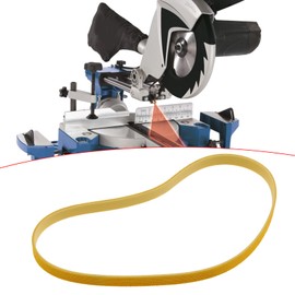 EMSea 1 x Planer Drive Belt 05012111 Yellow Flat Belt 8mm x 340mm Compatible with Scheppach HMO/HM2/HMS 2600/HMS 2600/HMS 3200/HMT 260