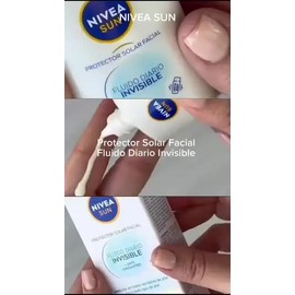 Protector Solar Facial NIVEA SUN Fluido Diario Invisible + Antioxidantes Fps50+ 40Ml, Bloqueador Solar
