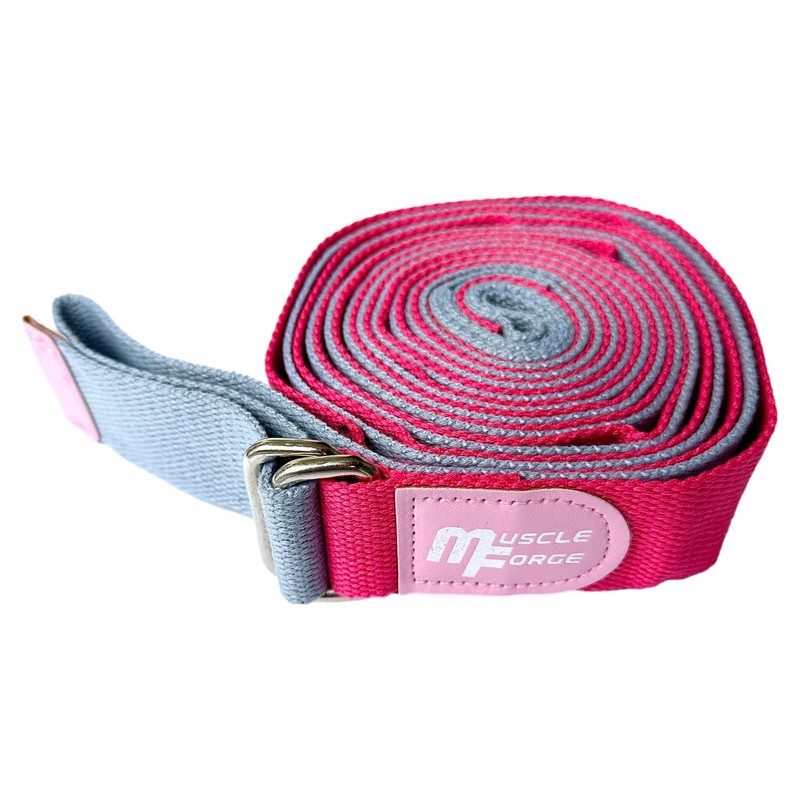 MuscleForge® Yoga Strap for Stretching, Leg Stretcher, Yoga Strap with