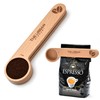 2 in 1 Wooden Coffee Scoop and Bag Clip -