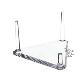 OnFireGuy Mineral Fossil Geode Display Stand 2.5" Triangle with Half Height 3 Peg, 3 Pack