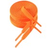 VSUDO VSUDO 60cm Length Flat Orange Trainers Shoelace, 8mm Wide