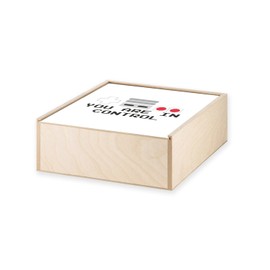 Fabulous Wooden Box - You Are In Control Controller Console Retro Video Games Classic (11 x 11 x 3.5 cm)