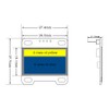 UCTRONICS 0.96 Inch OLED Module 12864 128x64 Yellow Blue SSD1306