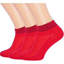 3 Pack Unisex Ultra Thin Breathable Dry Fit Low Cut Running Ankle Socks black white grey color (Red, Shoe Sizes 6-12 US/Socks Sizes 10-13)