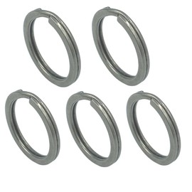 Cat fight Titanium Key Ring, Double Ring, Titanium Ring, Key Chain, Metal Fittings, Outer Diameter 1.0 inches (25 mm), 1.2 inches (30 mm), 30 mm