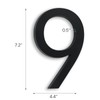 7 Inch Address Numbers for Houses, Modern House Numbers for