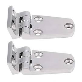 Acouto - Bisagras para puerta, 2 piezas de acero inoxidable para puerta empotrada, bisagra plegable para barco, yate marino, RV