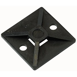 Cable TIE Base 5.40MM Black 50/PK, Cable Tie Mounts, Qty X 50 | MB4A-BLK (50 Pack)