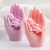 GLITZXFH Hand Holding Youngsters Candle Mold Baby in Hand Resin