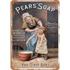 Kexle Metal Sign - Vintage Look 1889 Pears' Soap 8 x 12 Inches