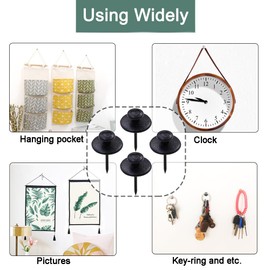 60 PCS Double Headed Picture Hanging Nails, Wall Hangers Without Nails, Thumb Tacks for Wall Hangings Picture,, Renter Friendly Decor Push Pins for Tapestry Frame Art