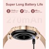 Smart Watches for Women Elegant Make/Answer Call with 2 Watchband