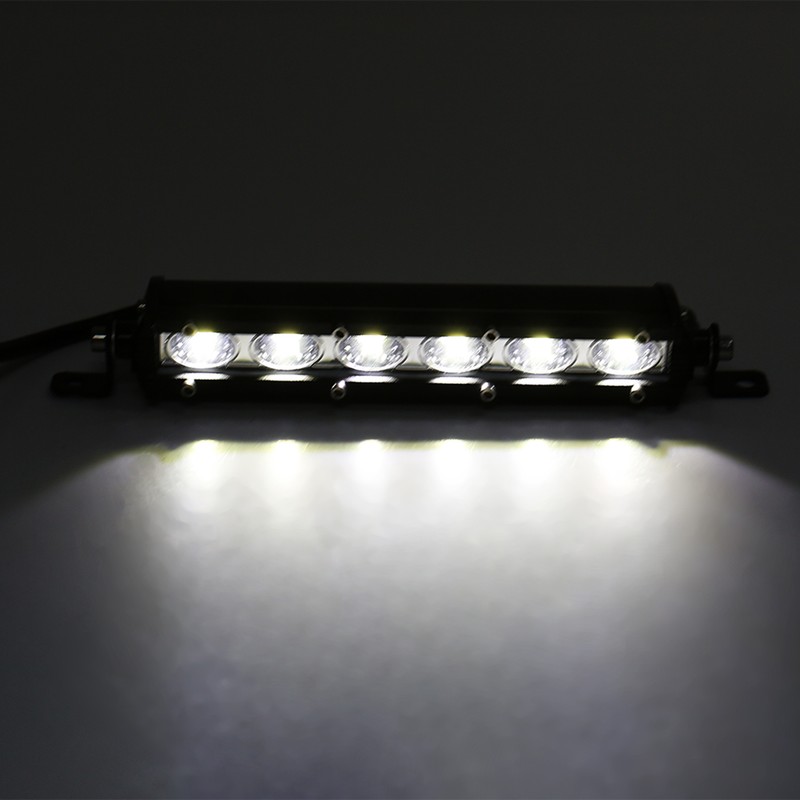 7inch 6 LED 30W 6000LM Car Work Light Strip Bar