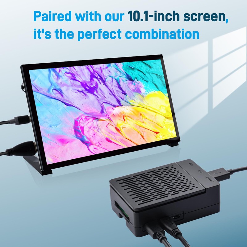 GeeekPi ABS Case with Armor Lite V5 Active Cooler for