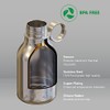 Asobu Cuenco para perro unido a botella de viaje aislada