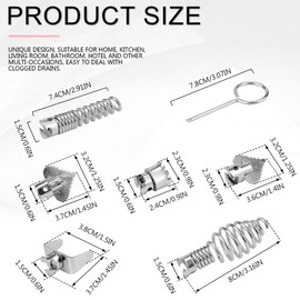 UPIQNG 7Pcs 16mm Drain Cleaner Cutter Head Set Pipe Dredge Cutter Heads Pipeline Dredging Machine Combination Cutter Head Sewer Dredge Drill Accessories