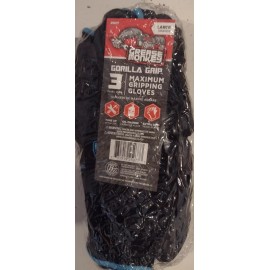 Grease Monkey  GORILLA GRIP Gloves  LG  BRAND NEW  (3 pairs)  FREE SHIPPING