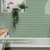 10 Sheet Thicker Subway Tiles Peel and Stick Backsplash,12"x12" Green