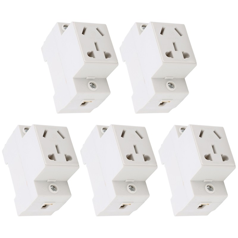 Power Socket 5 Hole 250V Durable Material Stable Sockets Safe