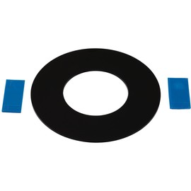 Compensation panel for recessed spotlights Ø 15 cm with spring extension, matt black