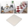 10pcs Plush Foam Floor Mat Thickened Cuttable Interlocking Carpet Tiles